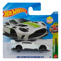 Hot Wheels: 2024 Aston Martin Vantage GT3 бял автомобил 1/64 - Mattel