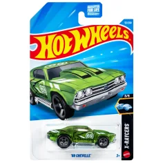 Hot Wheels: '69 Chevelle зелено количка 1/64 - Mattel