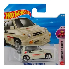 Hot Wheels: '85 Honda City Turbo II бял автомобил 1/64 - Mattel изображение 1