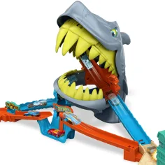 Hot Wheels: Писта „Атака на акула“ с количка - Mattel изображение 2