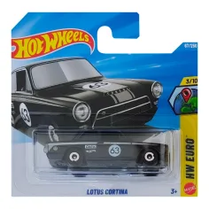Hot Wheels: Черен автомобил Lotus Cortina 1/64 - Mattel изображение 1