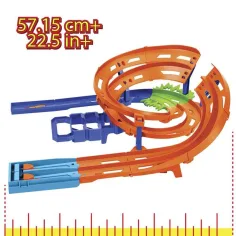 Hot Wheels: Двоен състезателен път с 2 състезателни автомобила - Mattel изображение 4