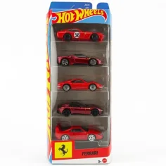 Hot Wheels Ferrari 5 части комплект малки коли 1/64 – Mattel