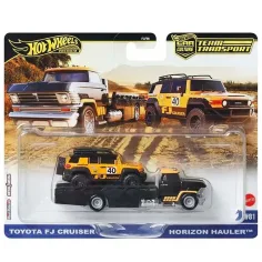 Hot Wheels: Horizon Hauler Премиум автомобилен транспорт и Toyota FJ Cruiser количка 1/64 - Mattel