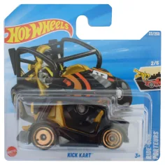 Hot Wheels: Kick Kart черен малък автомобил 1/64 - Mattel