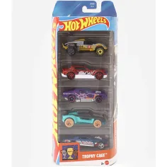 Hot Wheels: комплект колички Trophy Case, 5 бр., 1:64 - Mattel