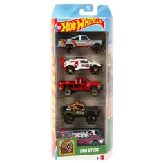 Hot Wheels: Комплект малки коли Mud Studs 5бр - Mattel