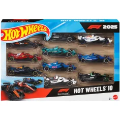 Hot Wheels Малки коли: F1 10 части комплект - Mattel