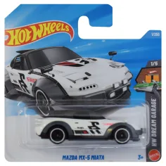 Hot Wheels: Mazda MX-5 Miata бял автомобил 1/64 - Mattel