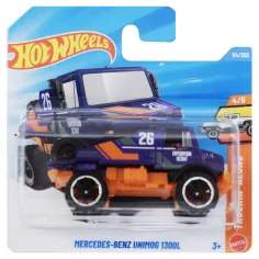 Hot Wheels: Mercedes-Benz Unimog 1300L лилав малък автомобил 1/64 - Mattel