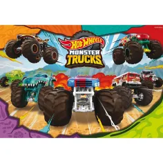 Hot Wheels Monster trucks 2 x 60бр. макси подови пъзели 50x35см - Lisciani изображение 3