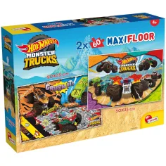 Hot Wheels Monster trucks 2 x 60бр. макси подови пъзели 50x35см - Lisciani
