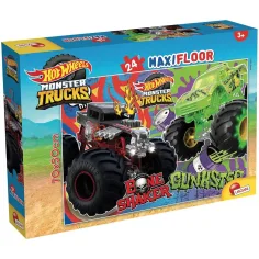 Hot Wheels Monster trucks 24бр. макси подов пъзел 70x50см - Lisciani