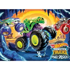 Hot Wheels Monster trucks 24бр. пъзел 35x25см - Lisciani изображение 2