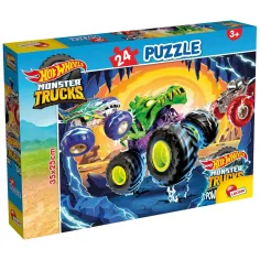 Hot Wheels Monster trucks 24бр. пъзел 35x25см - Lisciani