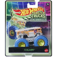 Hot Wheels Monster Trucks: 5 Alarm светещ автомобил 1/64 – Mattel