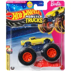 Hot Wheels Monster Trucks: Barbie Corvette XL количка 1/64 - Mattel