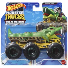Hot Wheels Monster Trucks: Big Rigs Cage Rattler шестиколесен автомобил 1:64 - Mattel