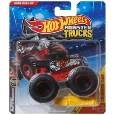 Hot Wheels Monster Trucks: Bone Shaker червен монстър камион 1/64 - Mattel