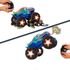 Hot Wheels Monster Trucks: Дистанционно управление интерактивен Mega Wrex монстър количка - Mattel изображение 4