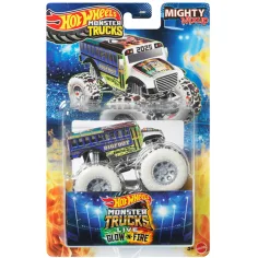 Hot Wheels Monster Trucks: Glow-n-Fire Live количка 1/64 - Mattel