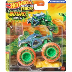 Hot Wheels Monster Trucks: Мутантски хаос Риномит чудовищен автомобил 1/64 - Mattel