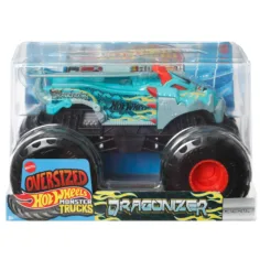 Hot Wheels Monster Trucks Oversized: Dragonizer 1/24 автомобилен модел – Mattel