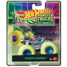 Hot Wheels Monster Trucks: Podium Crasher светещ автомобил 1/64 – Mattel