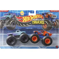 Hot Wheels Monster Trucks: Pure Muscle срещу Night Shifter комплект мини коли 2бр 1/64 - Mattel