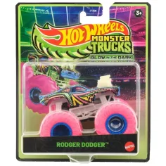 Hot Wheels Monster Trucks Rodger Dodger светещ автомобил 1/64 - Mattel