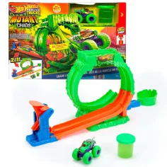 Hot Wheels Monster Trucks: Писта със слузест лупинг – Mattel изображение 2