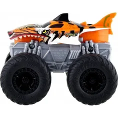 Hot Wheels Monster Trucks Tiger Shark превозно средство с светлини и звуци 1/43 - Mattel изображение 2