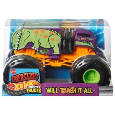 Hot Wheels Monster Trucks: Will Eat it all чудовищен автомобил 1/24 – Mattel