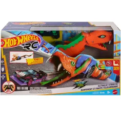 Hot Wheels: Нека да състезаваме дистанционно управление на автомобил с змия и малка кола – Mattel изображение 1