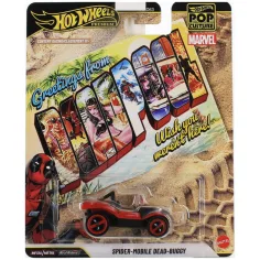Hot Wheels Поп Култура Deadpool Spider-Mobile Dead-Buggy количка 1/64 – Mattel