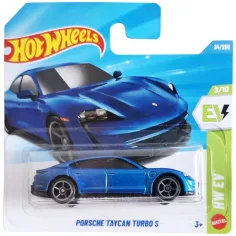 Hot Wheels: Porsche Taycon Turbo S синьо количенце 1/64 - Mattel изображение 1