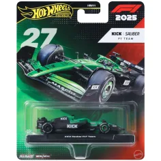 Hot Wheels Premium: KICK Sauber F1 Team #27 Формула 1 количка 1/64 - Mattel
