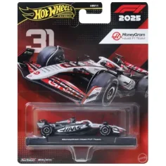 Hot Wheels Premium: MoneyGram Haas Formula 1 отбор No.:31 количка 1/64 - Mattel