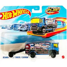 Hot Wheels: Scania Rally Truck транспортно средство в мащаб 1/64 - Mattel