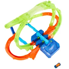 Hot Wheels Stunt Tracks: Комплект писта „Феерия от завои“ - Mattel изображение 4