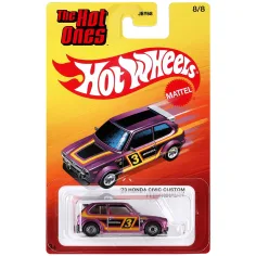 Hot Wheels: Горещите '73 Honda Civic Custom количка 1/64 - Mattel изображение 1