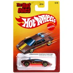 Hot Wheels: The Hot Ones Lamborghini Countach Pace Car количка 1/64 - Mattel