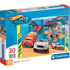 Hotwheels 30 бр. Supercolor пъзел - Clementoni