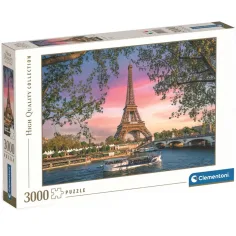 HQC Айфелова кула, Париж 3000 части пъзел - Clementoni