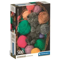 HQC Fluffy Kitten пъзел 500 бр. - Clementoni
