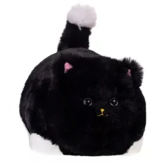 Huggy Luv: Интерактивна плюшена играчка с звук - черна котка изображение 2