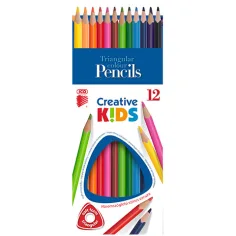 ICO: Creative Kids триъгълни цветни моливи комплект от 12 броя