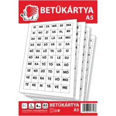ICO: ЕЖКО буквен картон A/5 4 листа