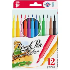 ICO: Комплект маркери Brush Pen 12бр.