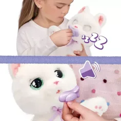 Интерактивна плюшена играчка Беби Манц – Бяла котка изображение 3
